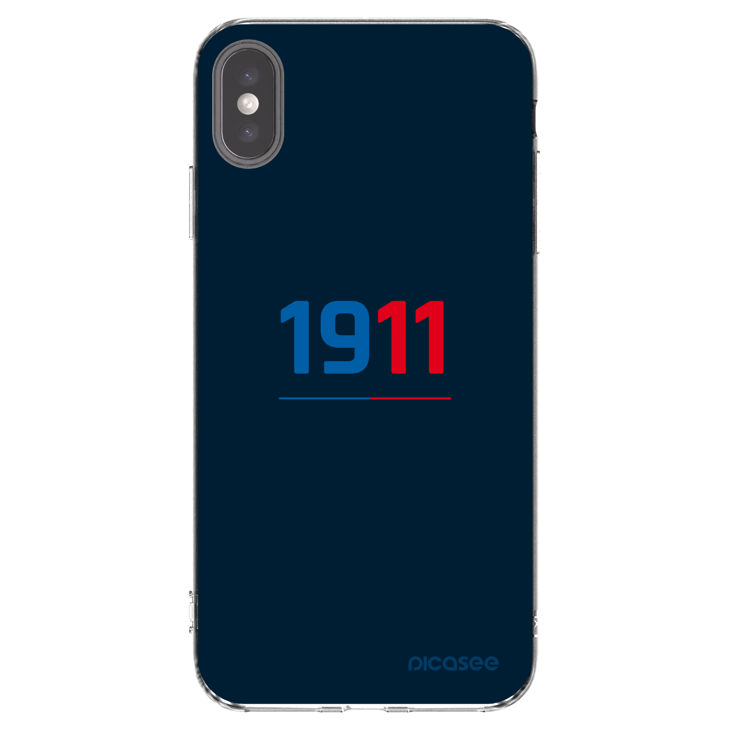 Picasee silikonový průhledný obal pro Apple iPhone XS Max - FC Viktoria Plzeň D