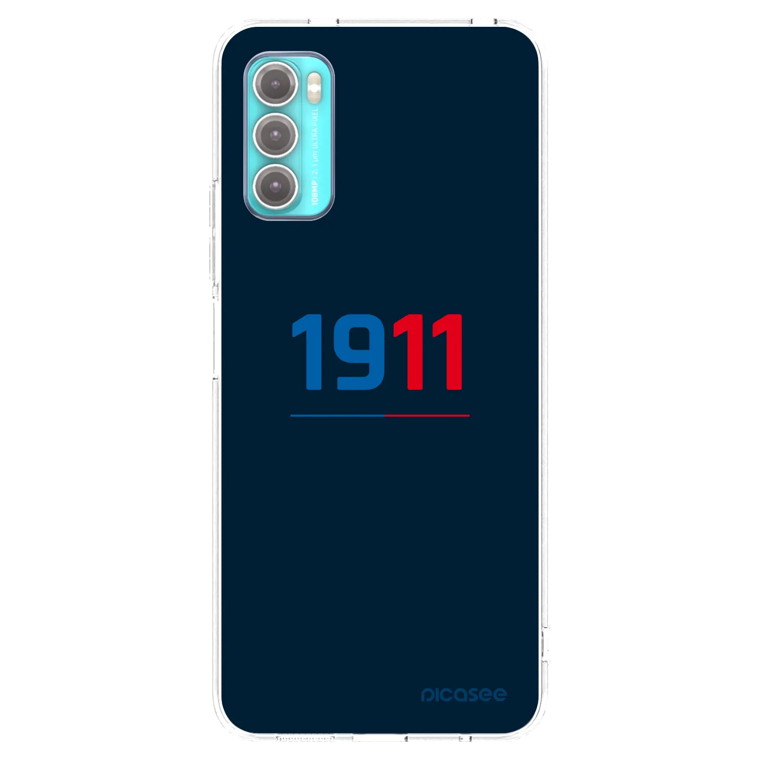 Picasee silikonový průhledný obal pro Motorola Moto G60 - FC Viktoria Plzeň D