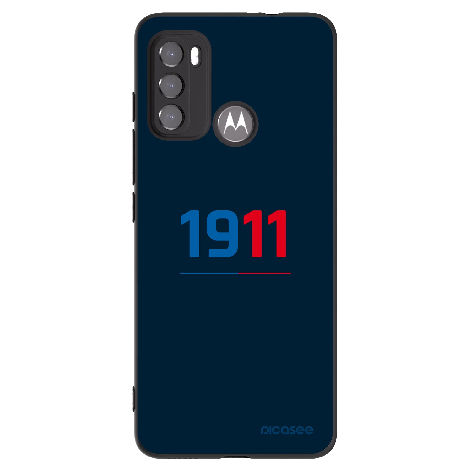 Picasee silikonový černý obal pro Motorola Moto G60 - FC Viktoria Plzeň D