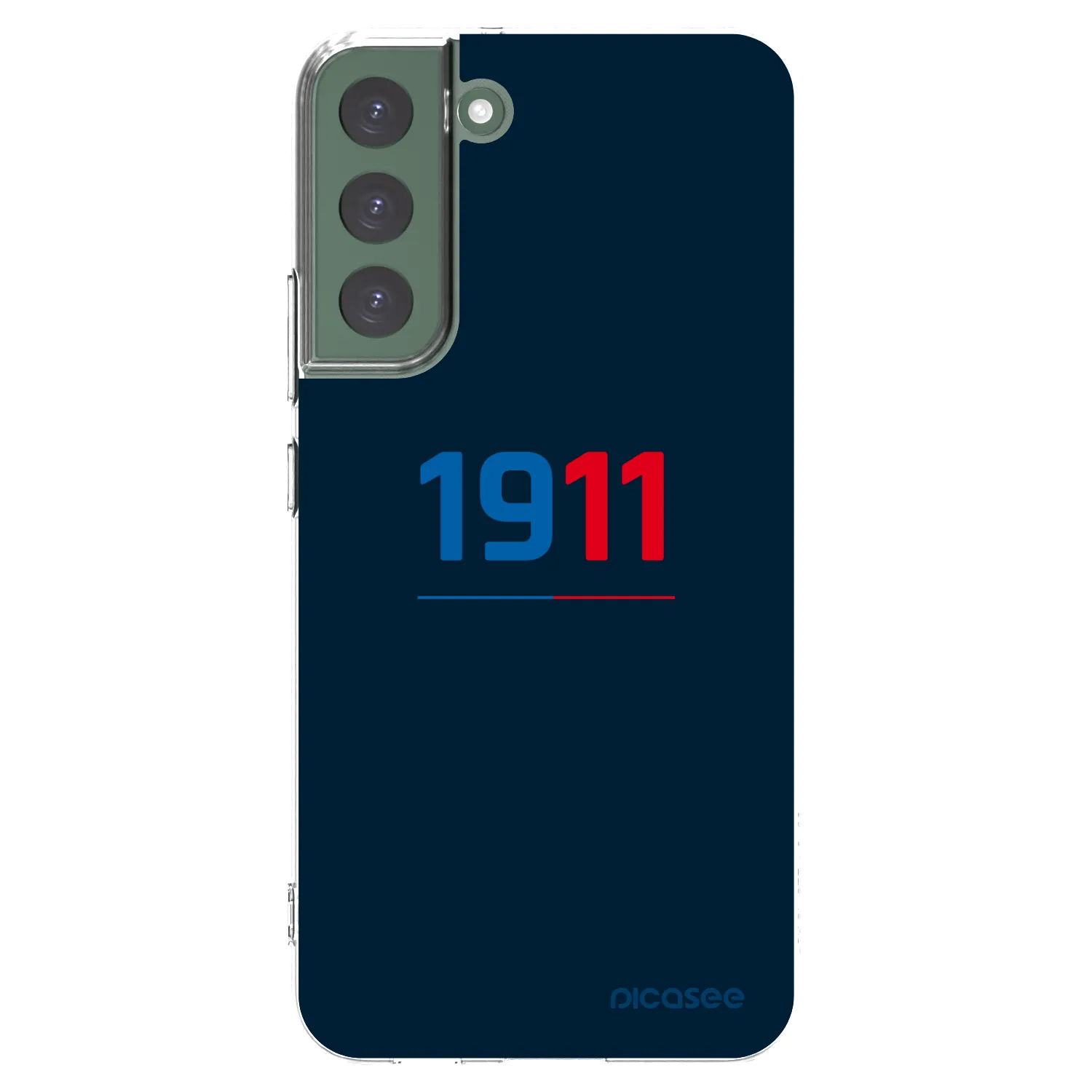 Picasee silikonový průhledný obal pro Samsung Galaxy S22+ 5G - FC Viktoria Plzeň D