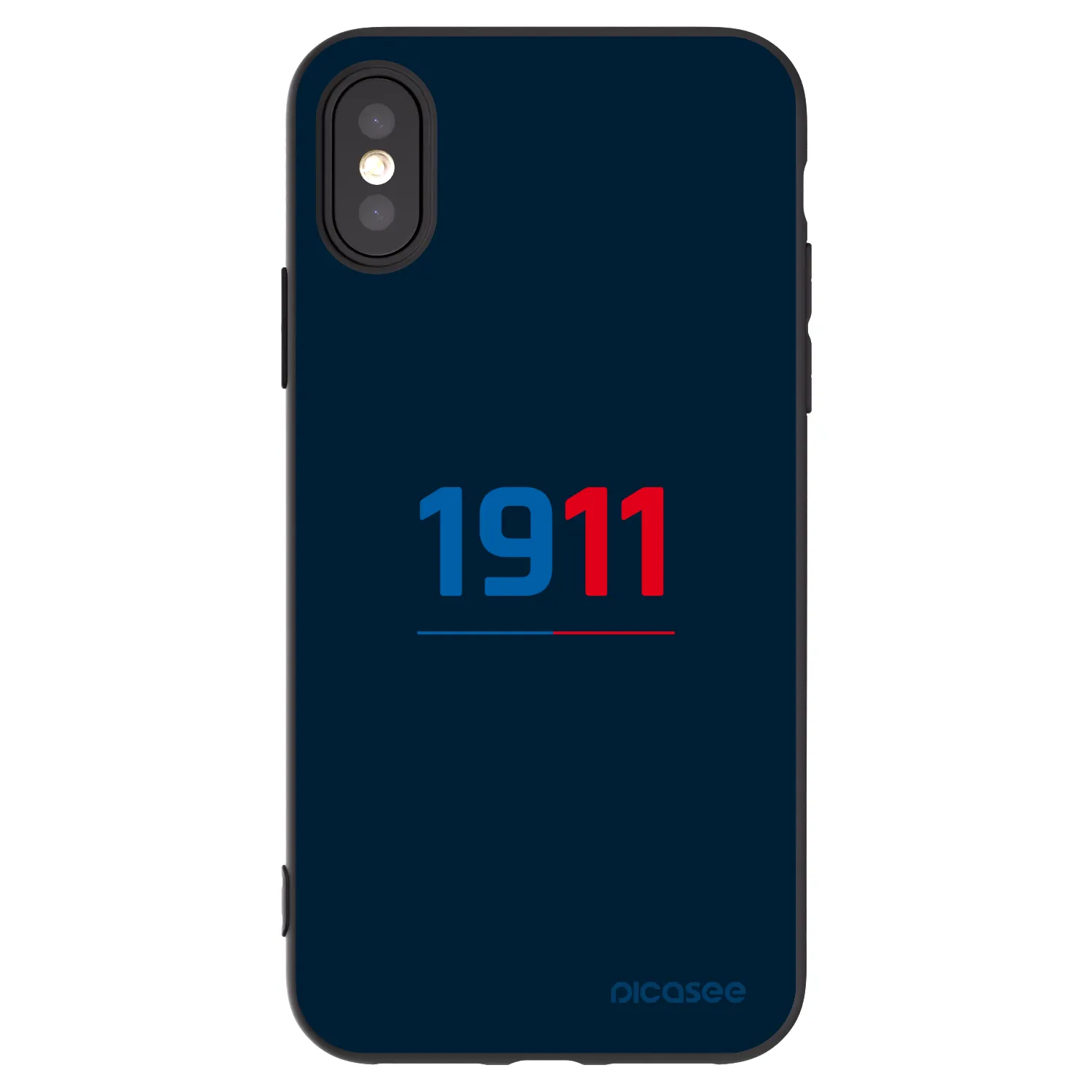 Picasee silikonový černý obal pro Apple iPhone X/XS - FC Viktoria Plzeň D