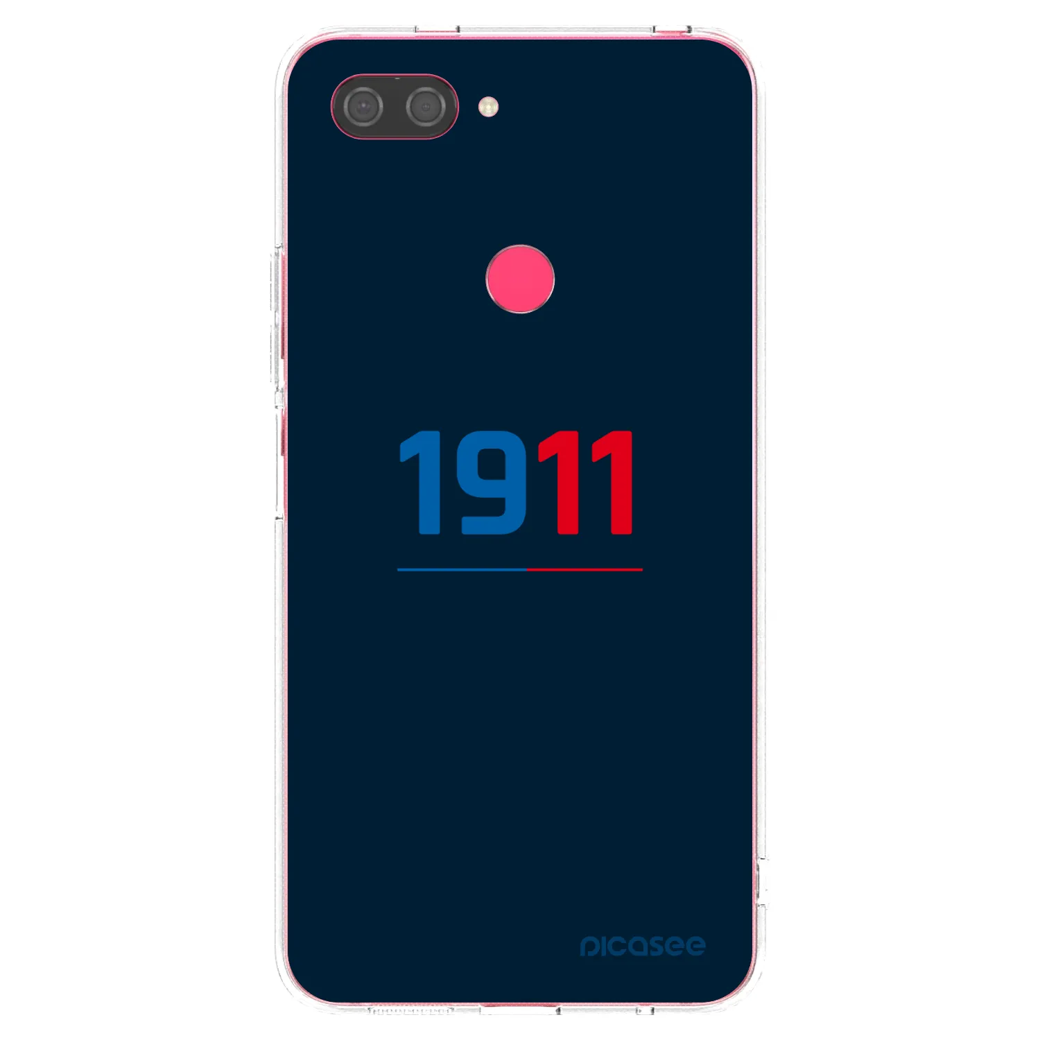 Picasee silikonový průhledný obal pro Xiaomi Mi 8 Lite - FC Viktoria Plzeň D