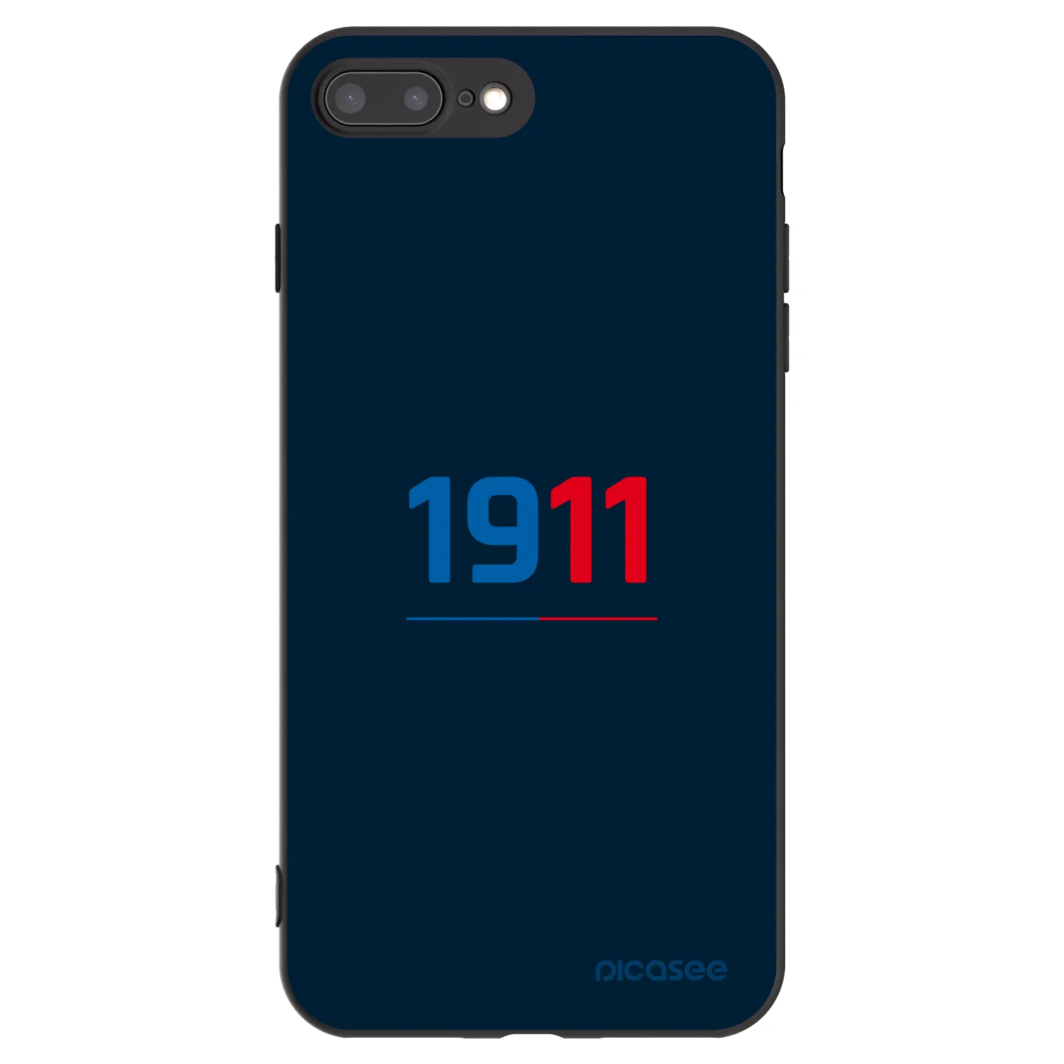 Picasee silikonový černý obal pro Apple iPhone 7 Plus - FC Viktoria Plzeň D