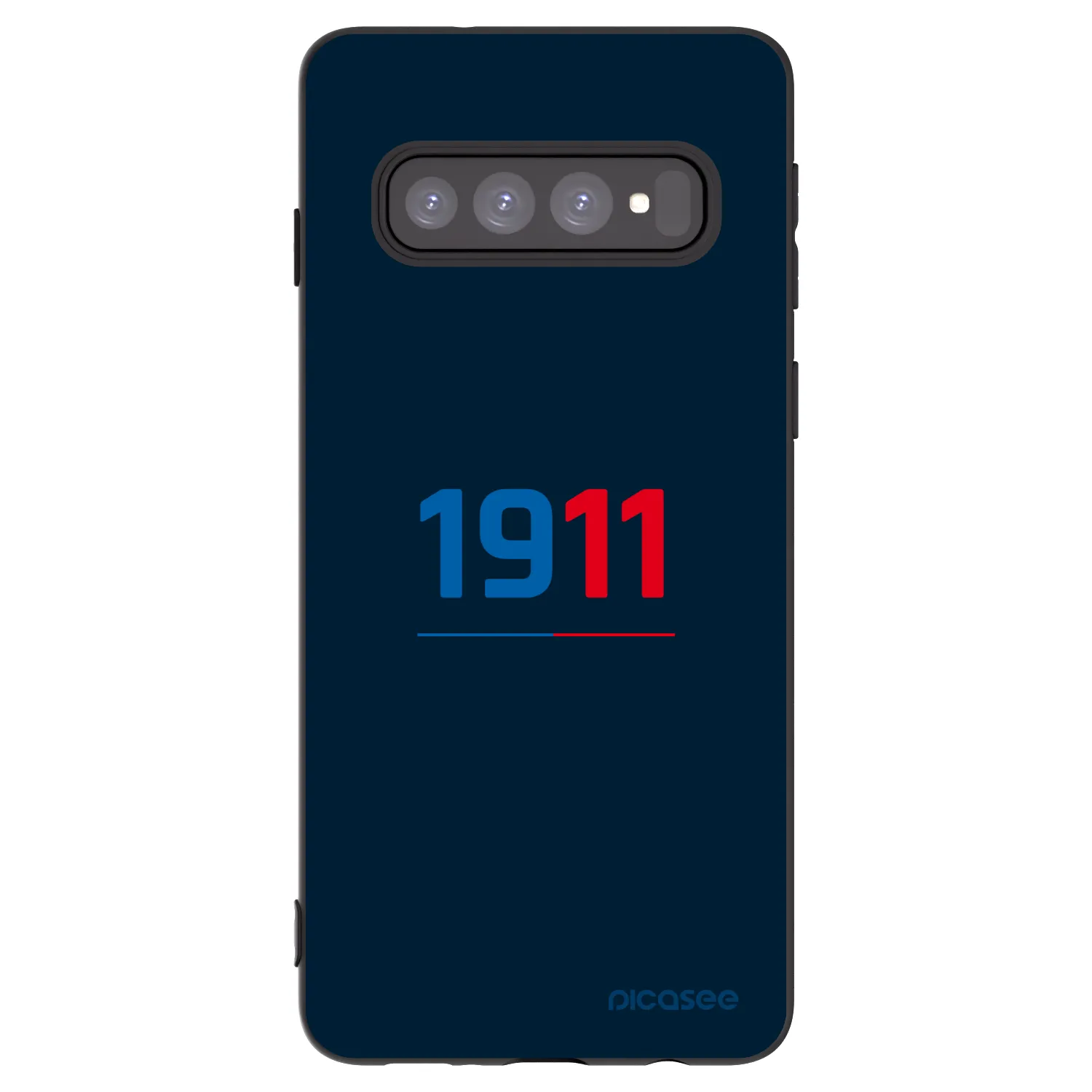 Picasee silikonový černý obal pro Samsung Galaxy S10 G973 - FC Viktoria Plzeň D