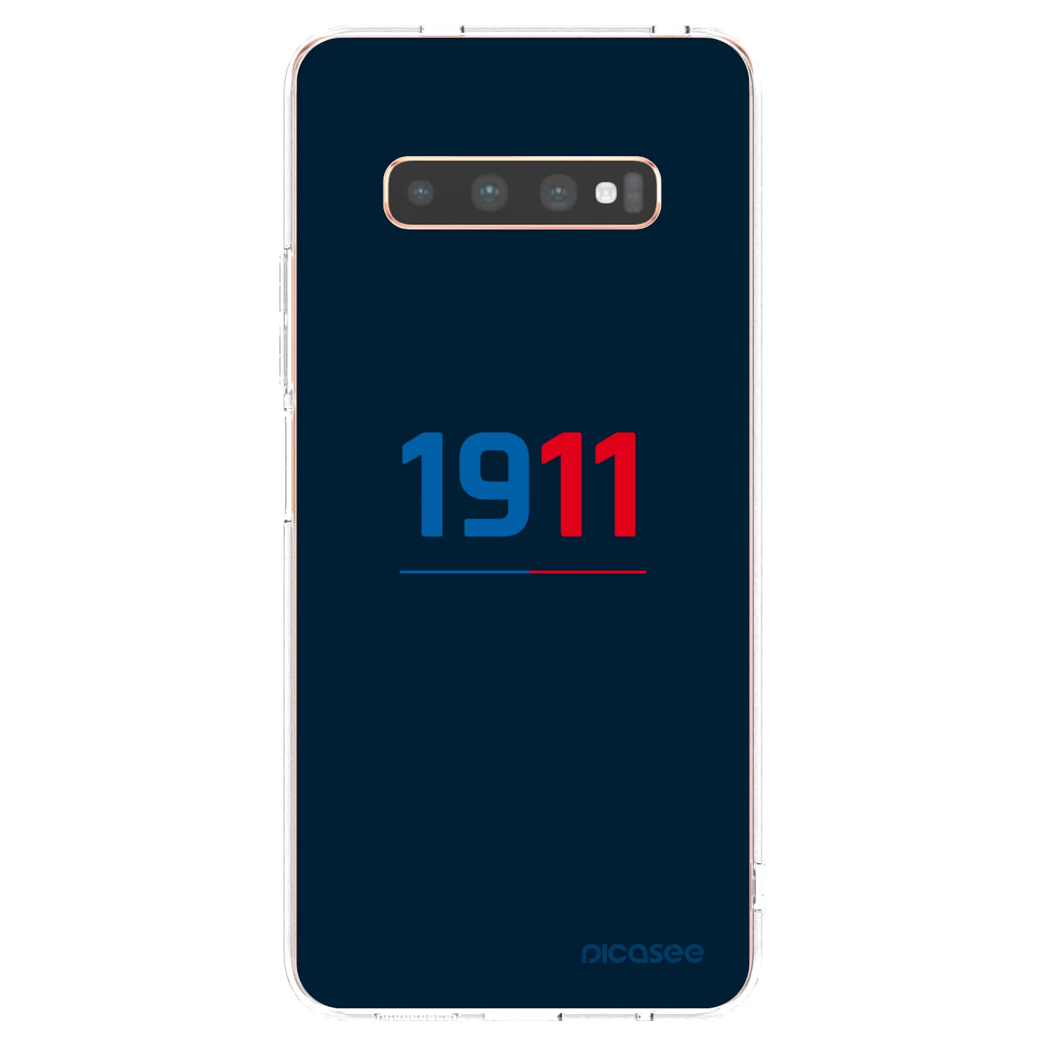 Picasee silikonový průhledný obal pro Samsung Galaxy S10 Plus G975 - FC Viktoria Plzeň D
