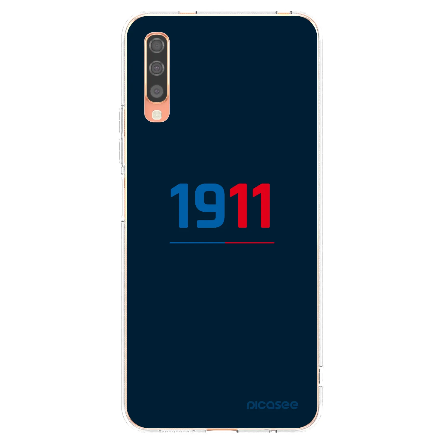 Picasee silikonový průhledný obal pro Samsung Galaxy A70 A705F - FC Viktoria Plzeň D