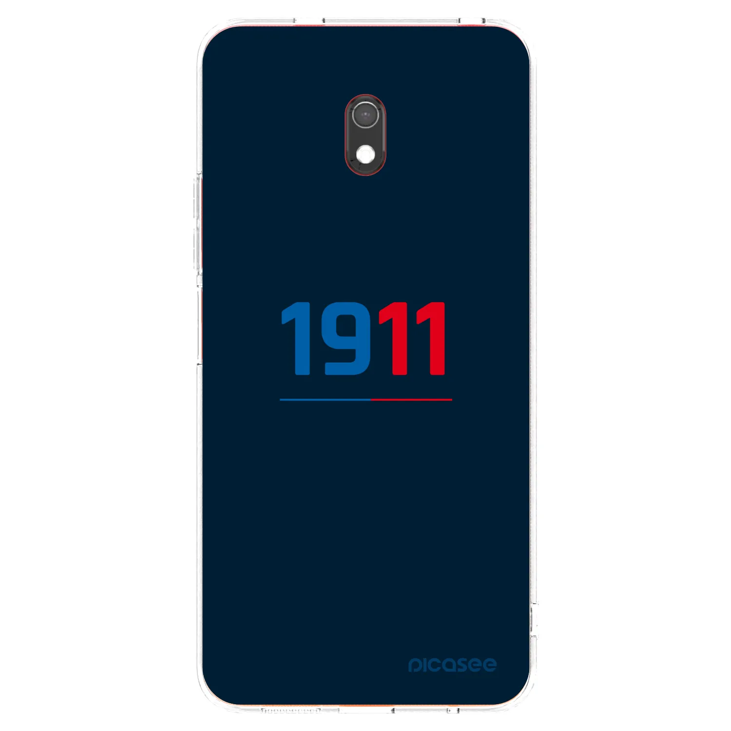 Picasee silikonový průhledný obal pro Xiaomi Redmi 8A - FC Viktoria Plzeň D
