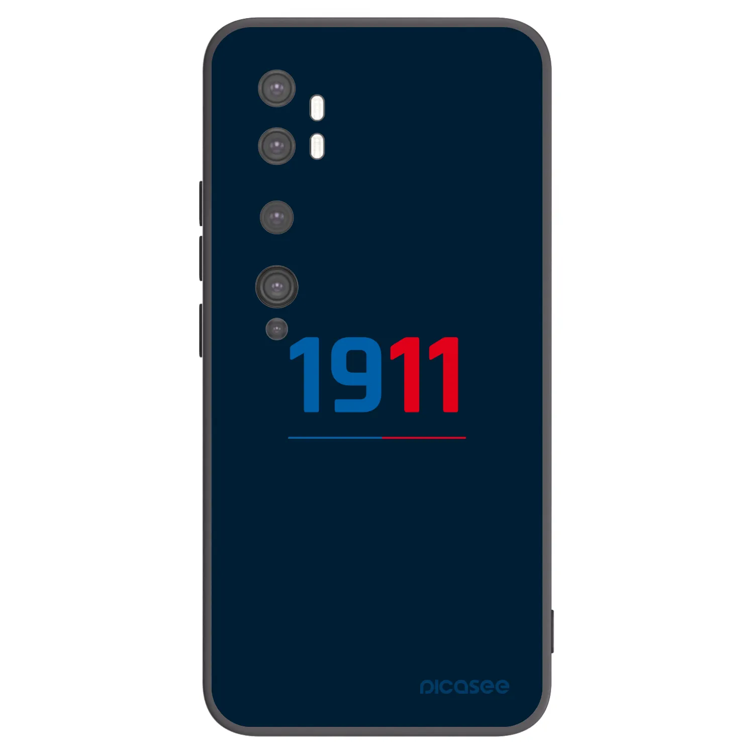 Picasee silikonový černý obal pro Xiaomi Mi Note 10 (Pro) - FC Viktoria Plzeň D
