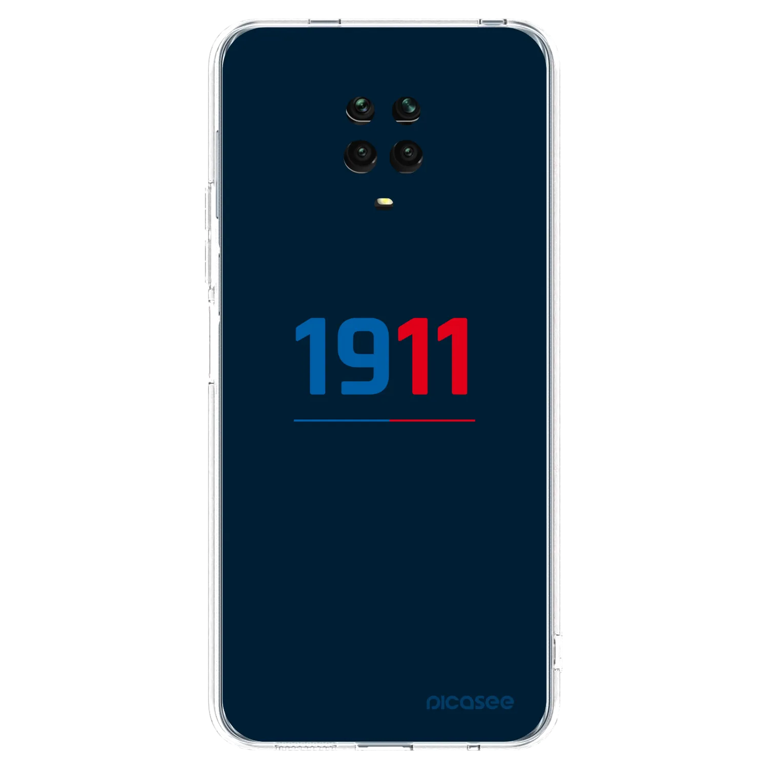 Picasee silikonový průhledný obal pro Xiaomi Redmi Note 9 Pro - FC Viktoria Plzeň D