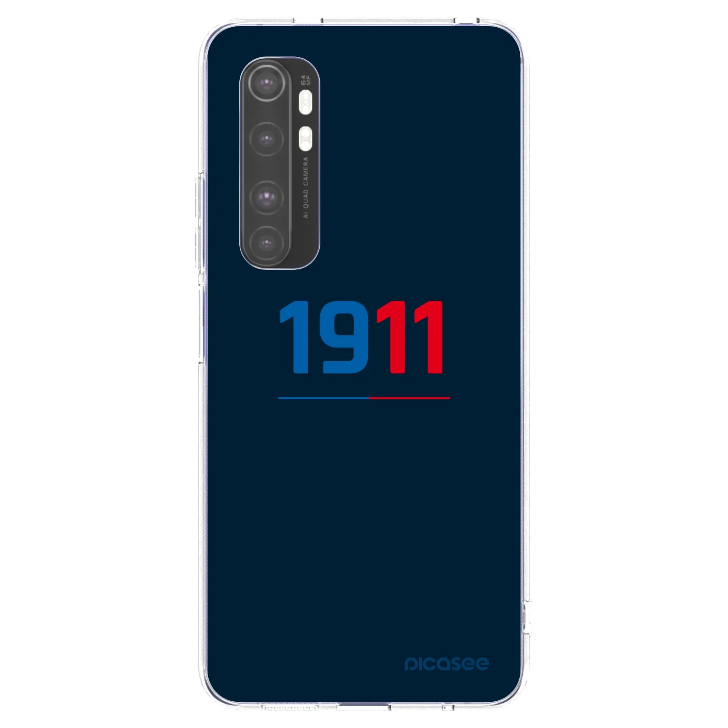 Picasee silikonový průhledný obal pro Xiaomi Mi Note 10 Lite - FC Viktoria Plzeň D