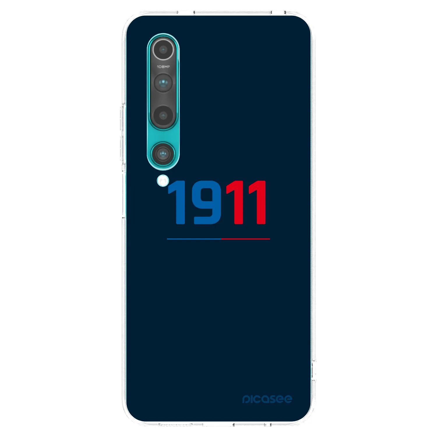 Picasee silikonový průhledný obal pro Xiaomi Mi 10 - FC Viktoria Plzeň D