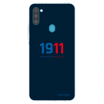 Picasee silikonový průhledný obal pro Samsung Galaxy M11 - FC Viktoria Plzeň D