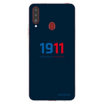 Picasee silikonový průhledný obal pro Samsung Galaxy A20s - FC Viktoria Plzeň D