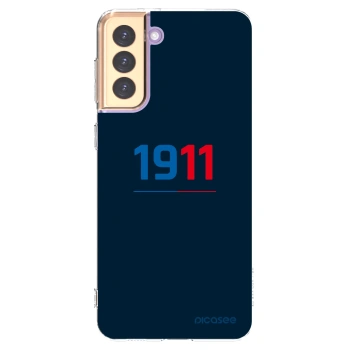 Picasee silikonový průhledný obal pro Samsung Galaxy S21+ 5G G996F - FC Viktoria Plzeň D