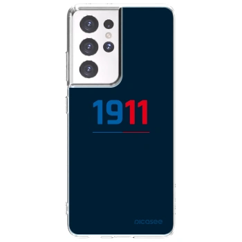 Picasee silikonový průhledný obal pro Samsung Galaxy S21 Ultra 5G G998B - FC Viktoria Plzeň D