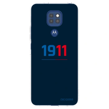 Picasee silikonový průhledný obal pro Motorola Moto G9 Play - FC Viktoria Plzeň D