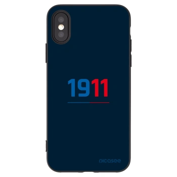 Picasee silikonový černý obal pro Apple iPhone X/XS - FC Viktoria Plzeň D
