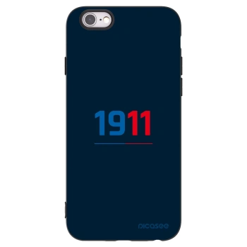 Picasee silikonový černý obal pro Apple iPhone 6/6S - FC Viktoria Plzeň D