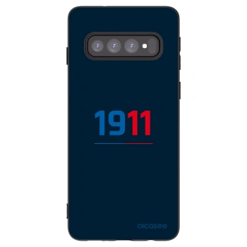 Picasee silikonový černý obal pro Samsung Galaxy S10 G973 - FC Viktoria Plzeň D