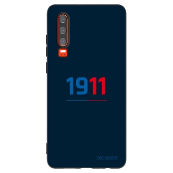 Picasee silikonový černý obal pro Huawei P30 - FC Viktoria Plzeň D