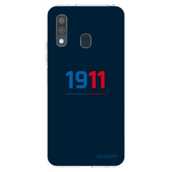 Picasee silikonový průhledný obal pro Samsung Galaxy A40 A405F - FC Viktoria Plzeň D