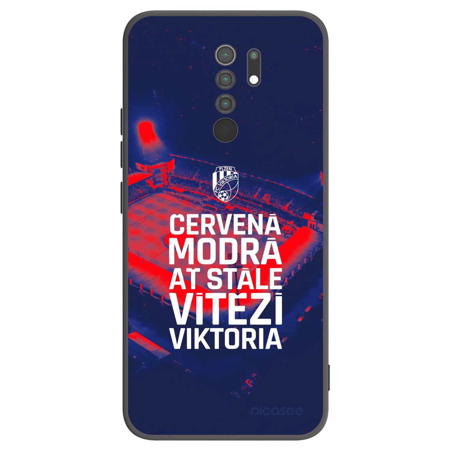 Picasee silikonový černý obal pro Xiaomi Redmi 9 - FC Viktoria Plzeň E