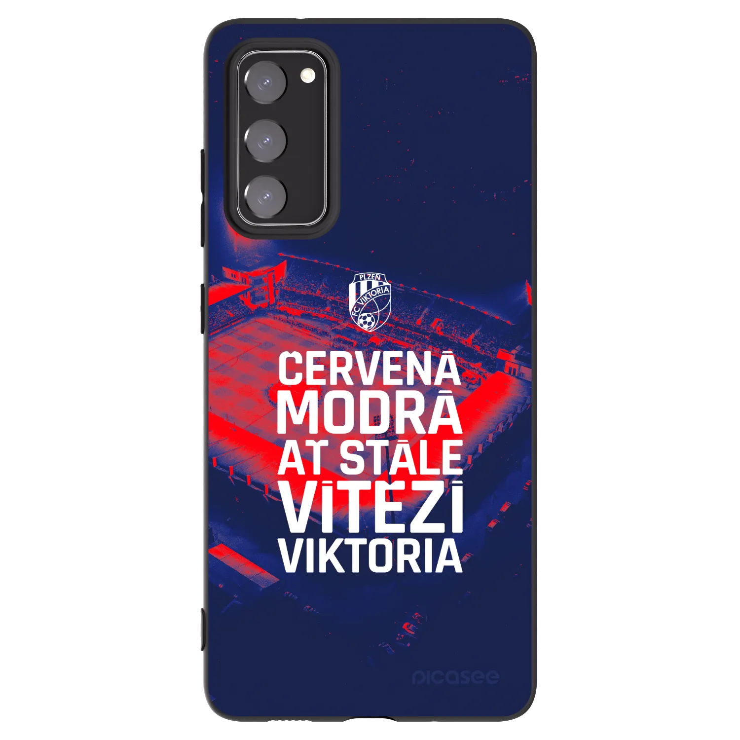 Picasee silikonový černý obal pro Samsung Galaxy S20 FE - FC Viktoria Plzeň E