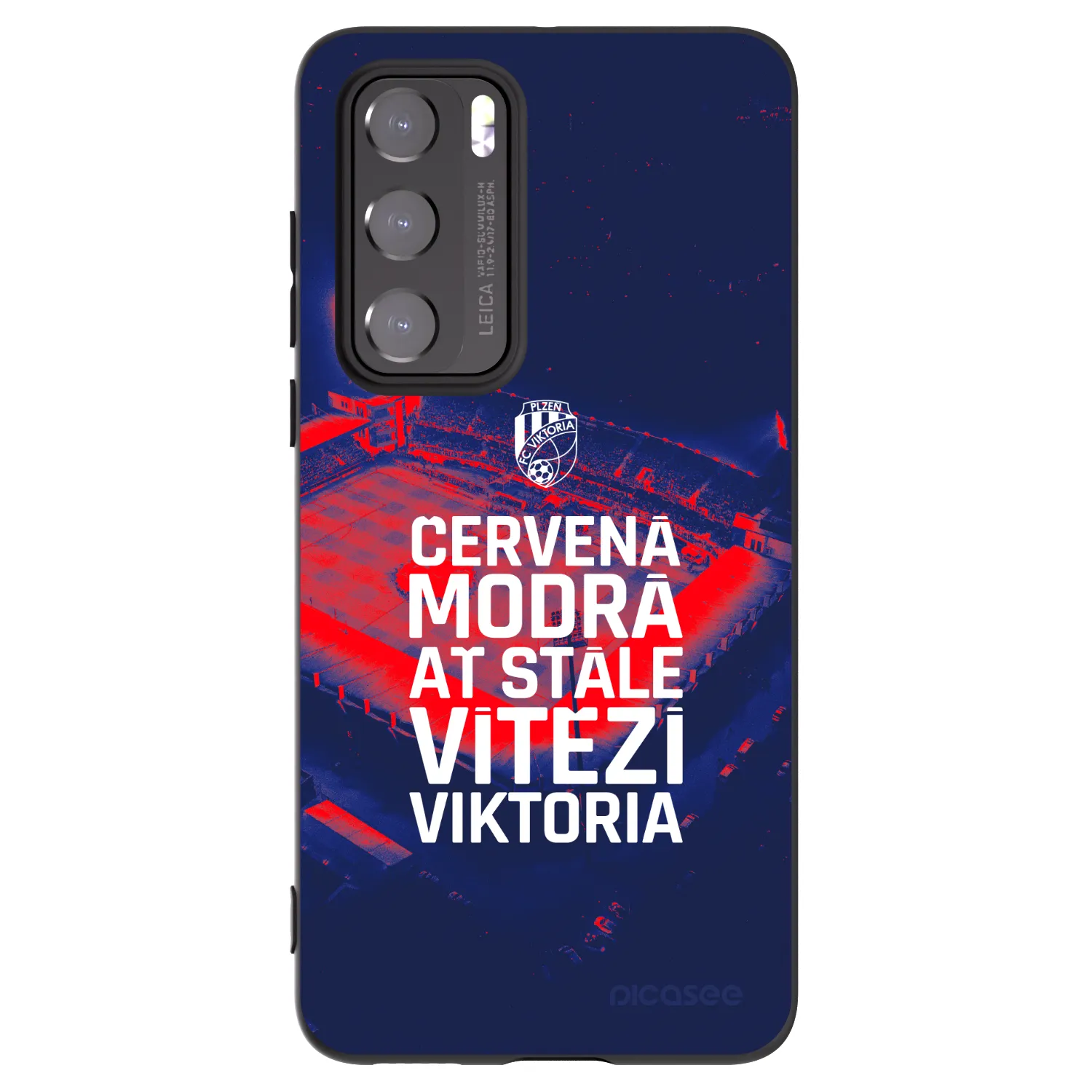 Picasee silikonový černý obal pro Huawei P40 - FC Viktoria Plzeň E