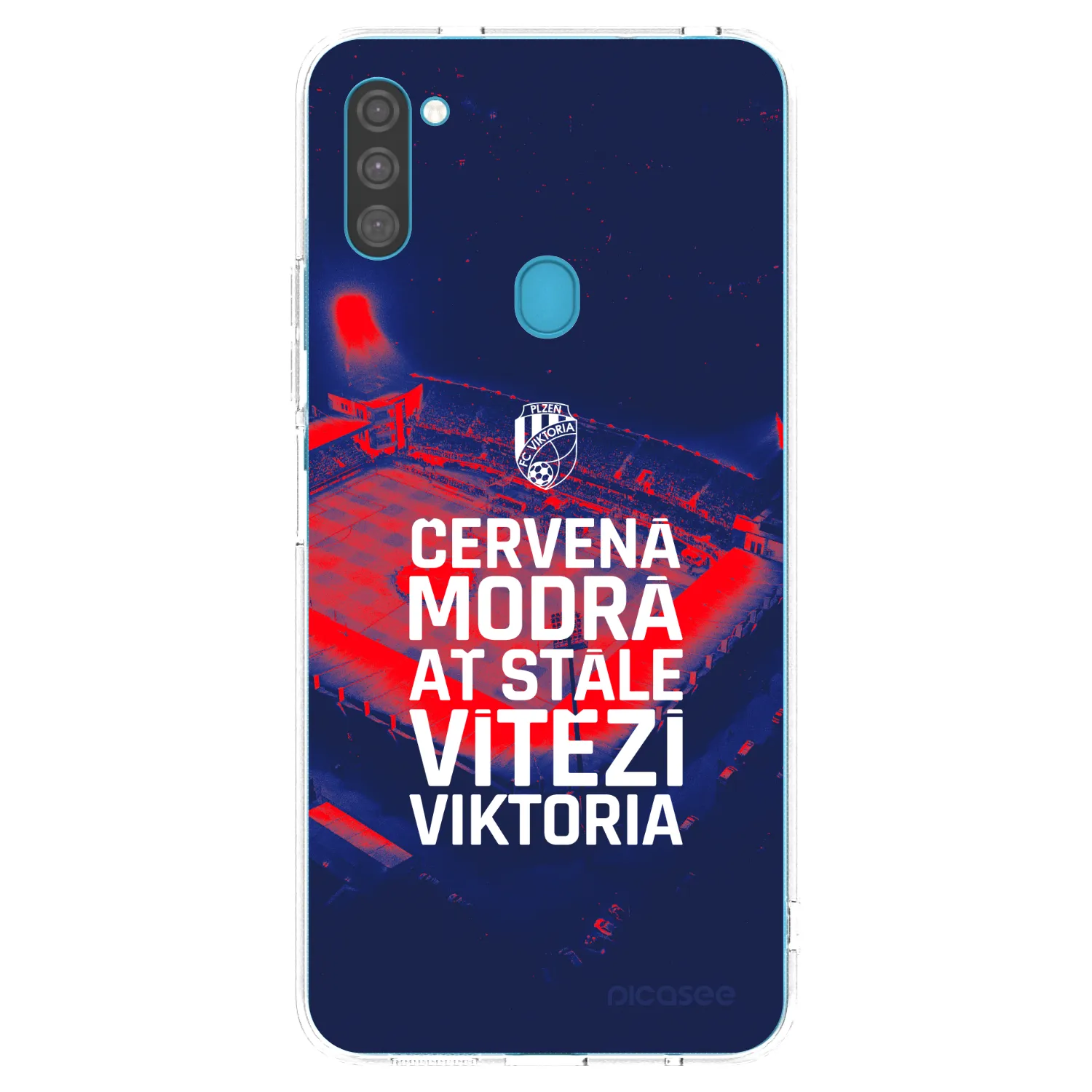 Picasee silikonový průhledný obal pro Samsung Galaxy M11 - FC Viktoria Plzeň E