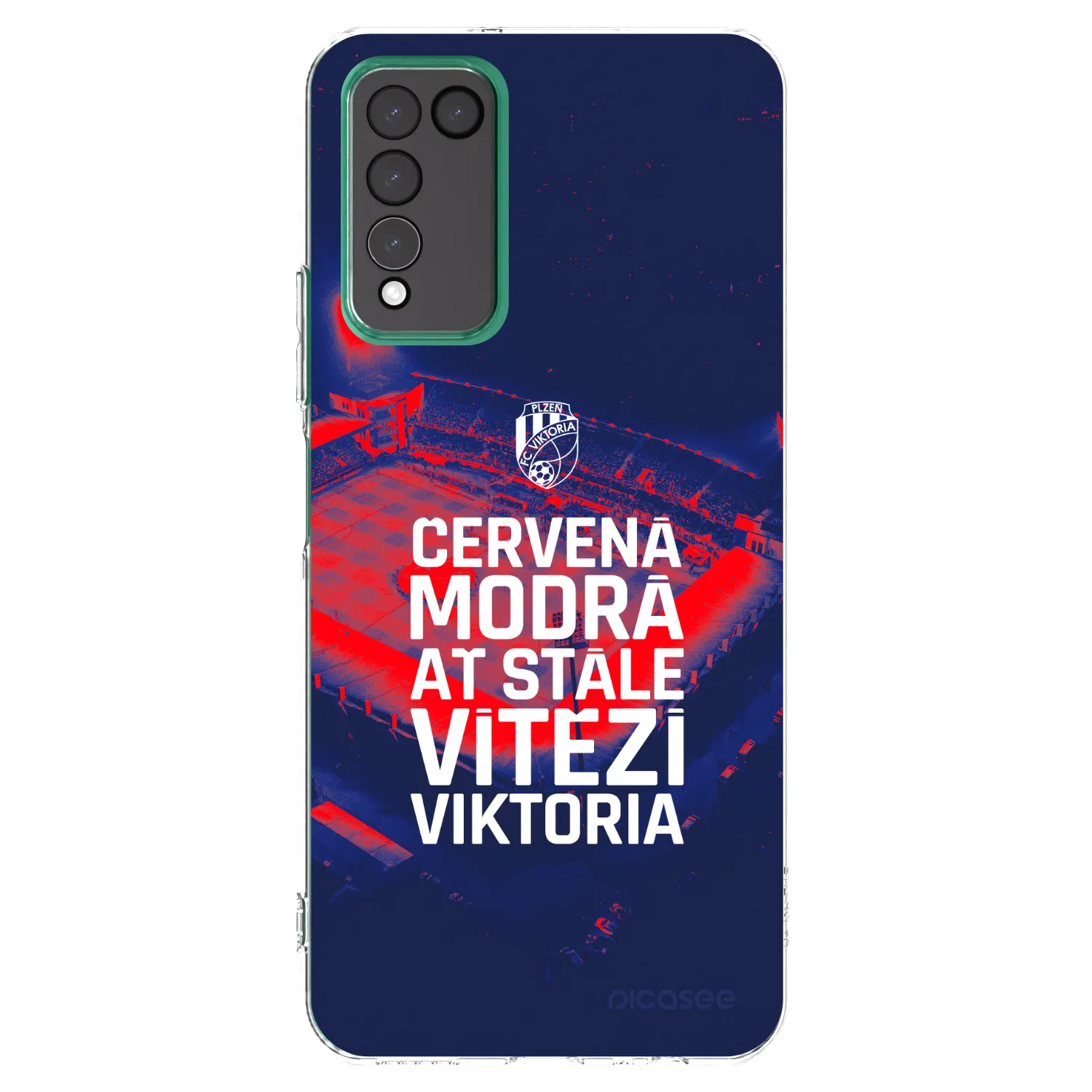 Picasee silikonový průhledný obal pro Honor 10X Lite - FC Viktoria Plzeň E