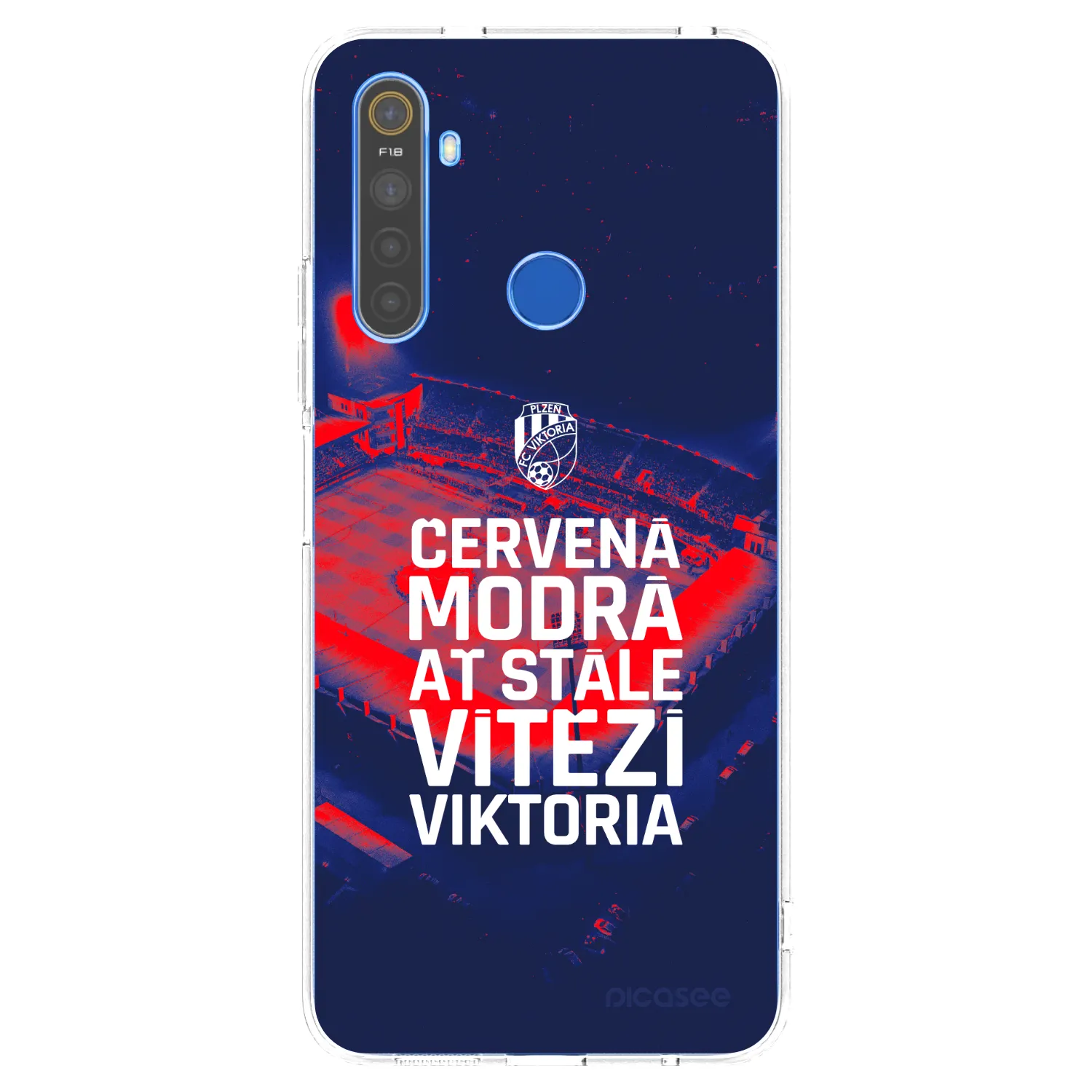 Picasee silikonový průhledný obal pro Realme 5 - FC Viktoria Plzeň E