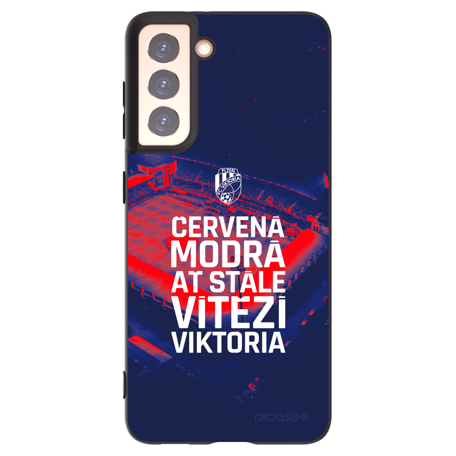 Picasee silikonový černý obal pro Samsung Galaxy S21 5G G991B - FC Viktoria Plzeň E