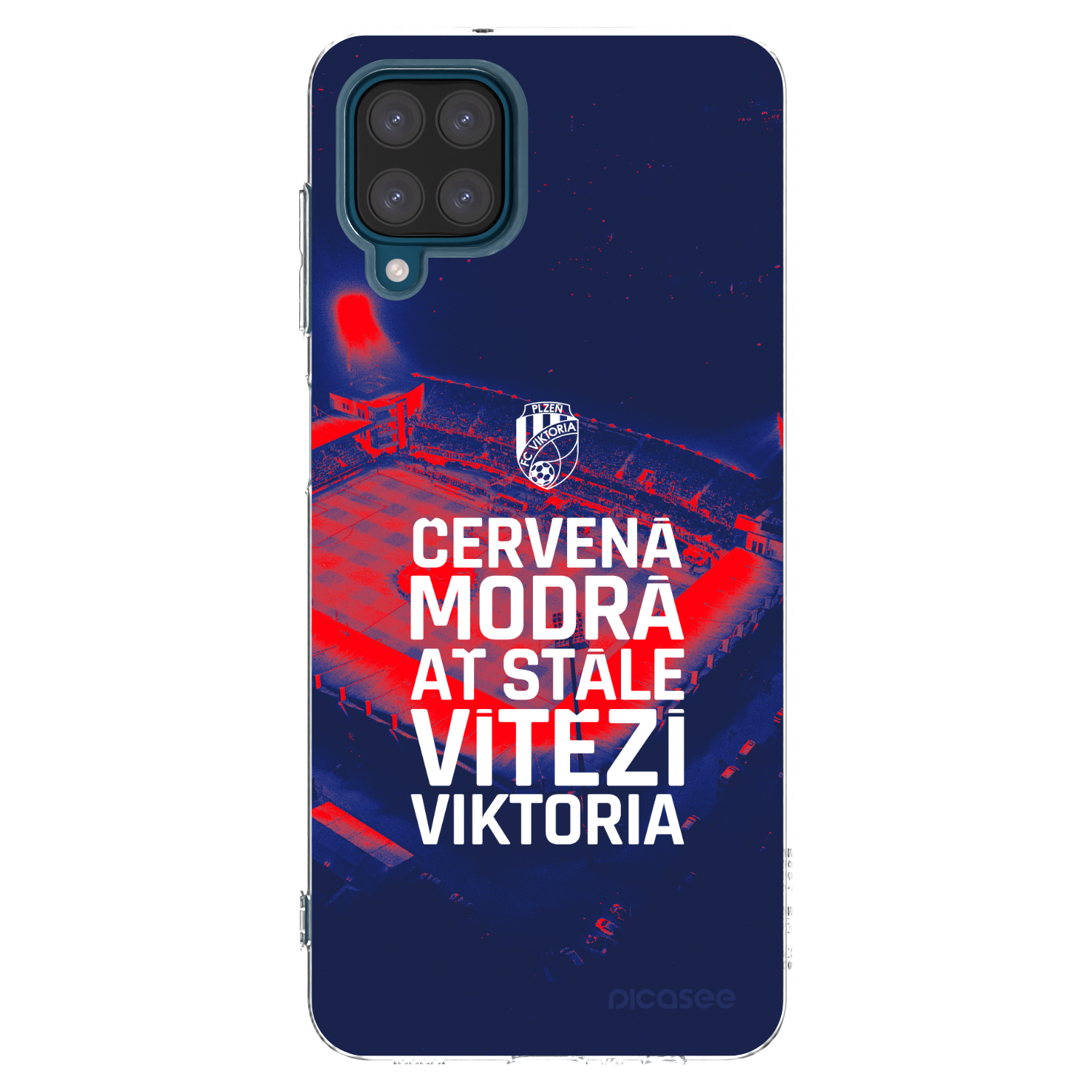 Picasee silikonový průhledný obal pro Samsung Galaxy A12 A125F - FC Viktoria Plzeň E