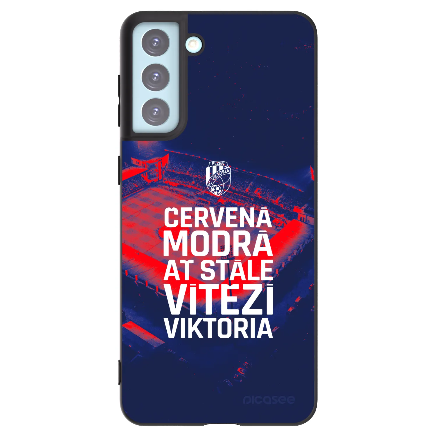 Picasee silikonový černý obal pro Samsung Galaxy S21+ 5G G996F - FC Viktoria Plzeň E