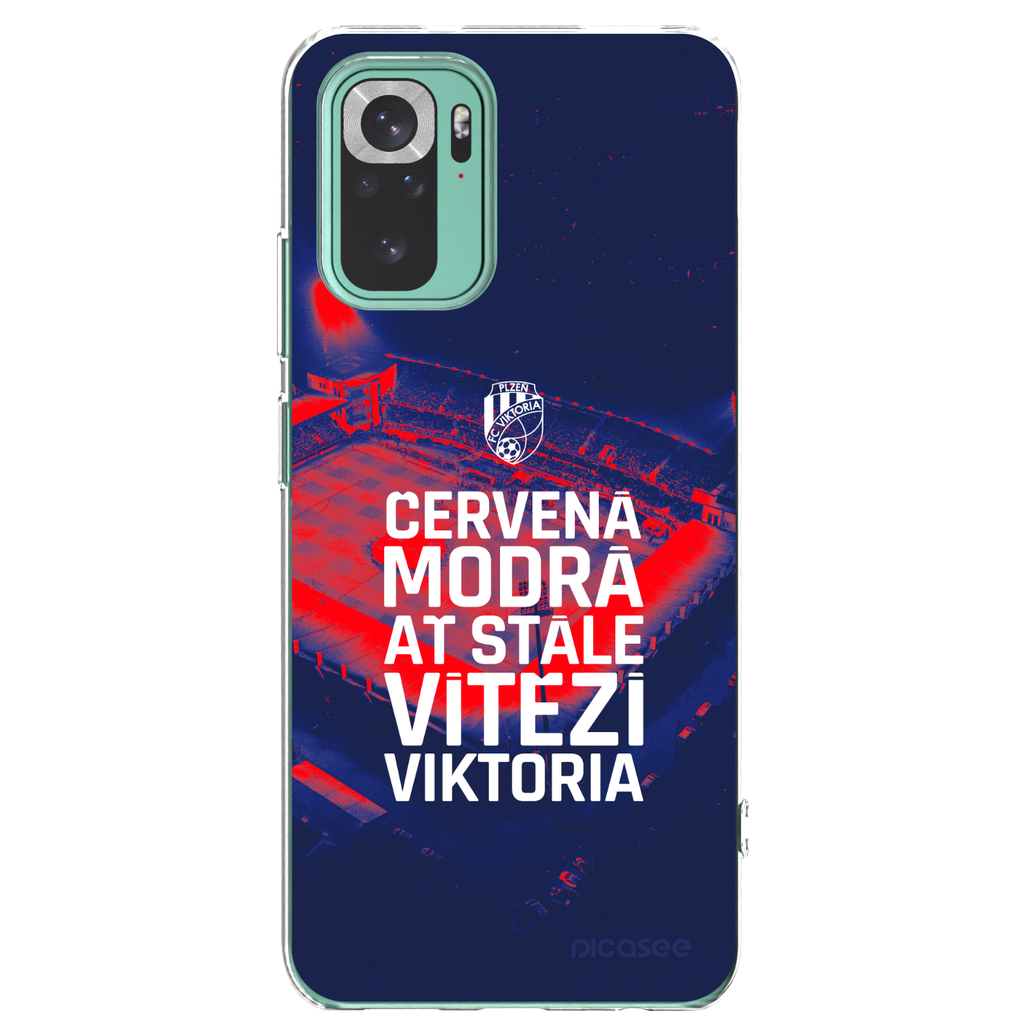 Picasee silikonový průhledný obal pro Xiaomi Redmi Note 10 Pro - FC Viktoria Plzeň E