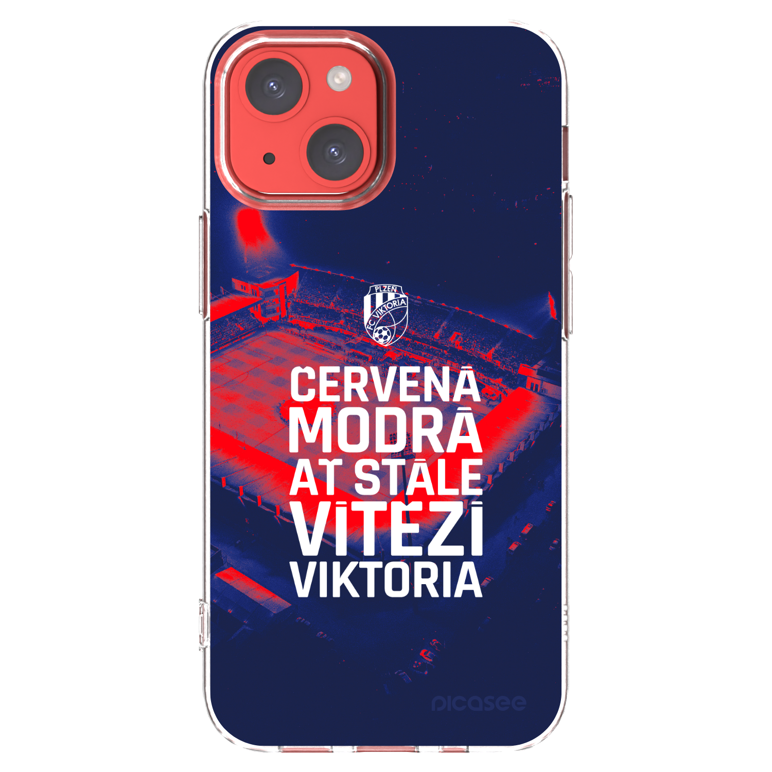 Picasee silikonový průhledný obal pro Apple iPhone 13 mini - FC Viktoria Plzeň E