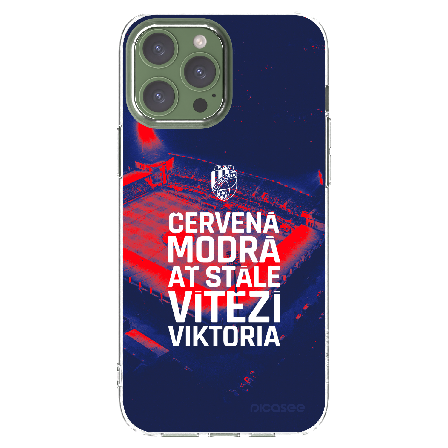 Picasee silikonový průhledný obal pro Apple iPhone 13 Pro Max - FC Viktoria Plzeň E