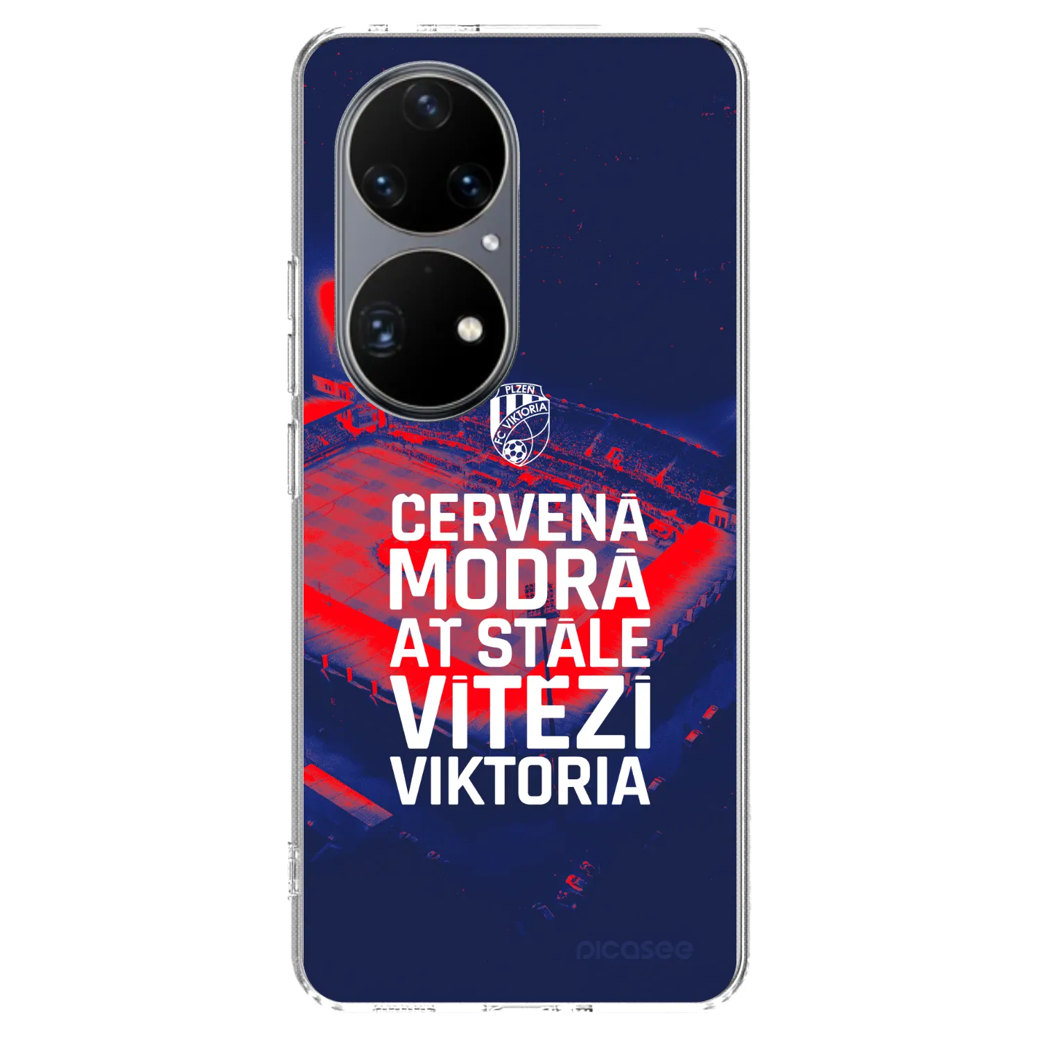 Picasee silikonový průhledný obal pro Huawei P50 - FC Viktoria Plzeň E