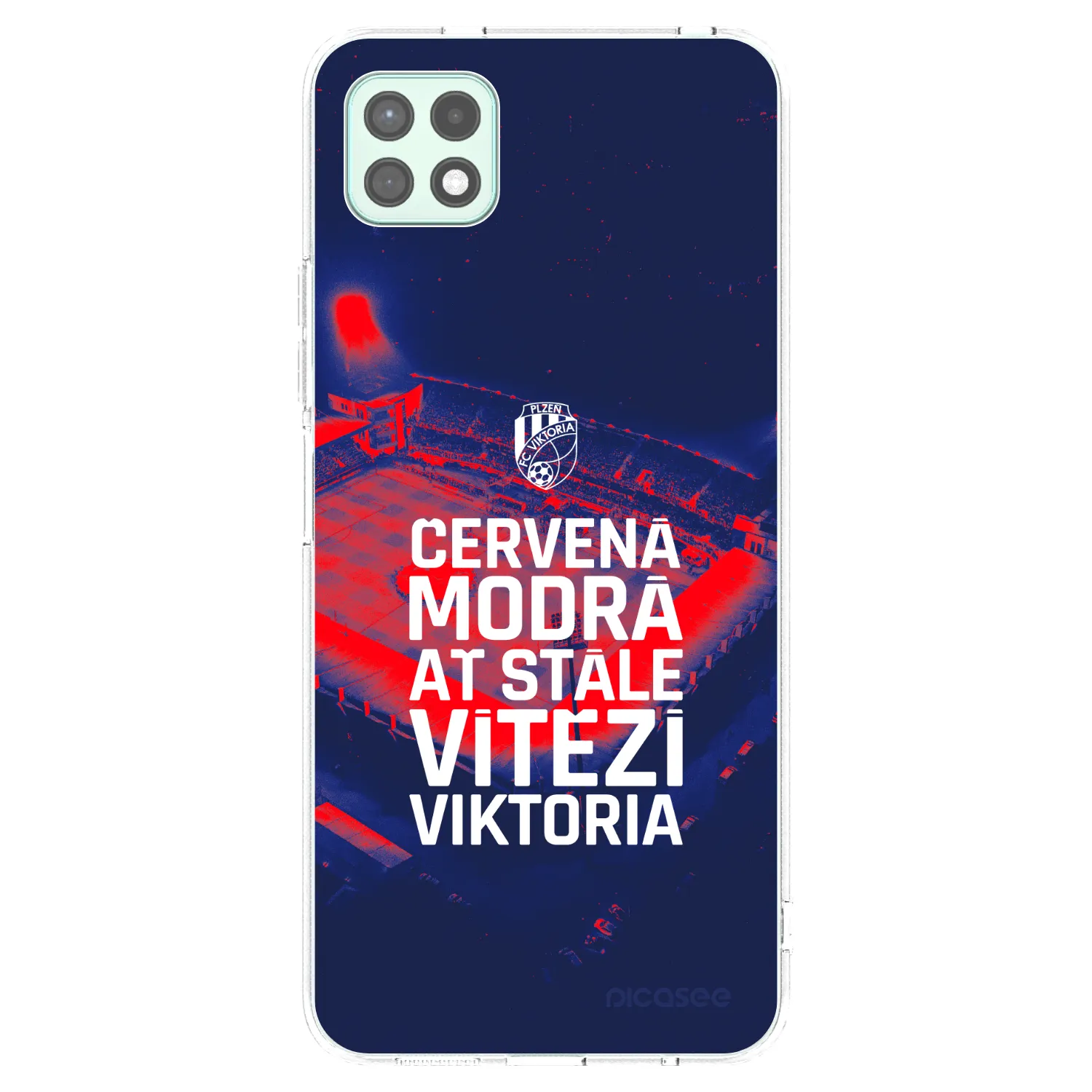 Picasee silikonový průhledný obal pro Samsung Galaxy A22 A226B 5G - FC Viktoria Plzeň E