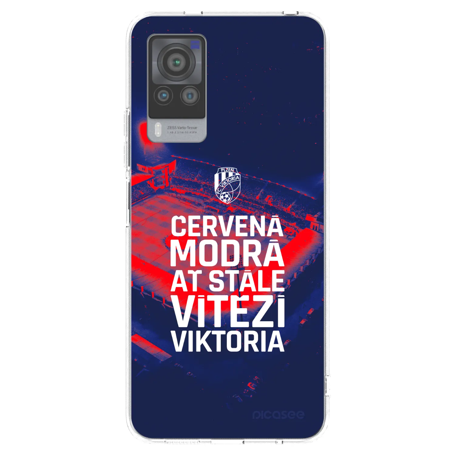 Picasee silikonový průhledný obal pro Vivo X60 Pro 5G - FC Viktoria Plzeň E