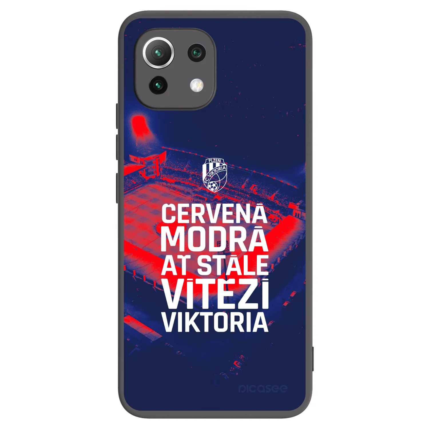 Picasee silikonový černý obal pro Xiaomi 11 Lite 5G NE - FC Viktoria Plzeň E