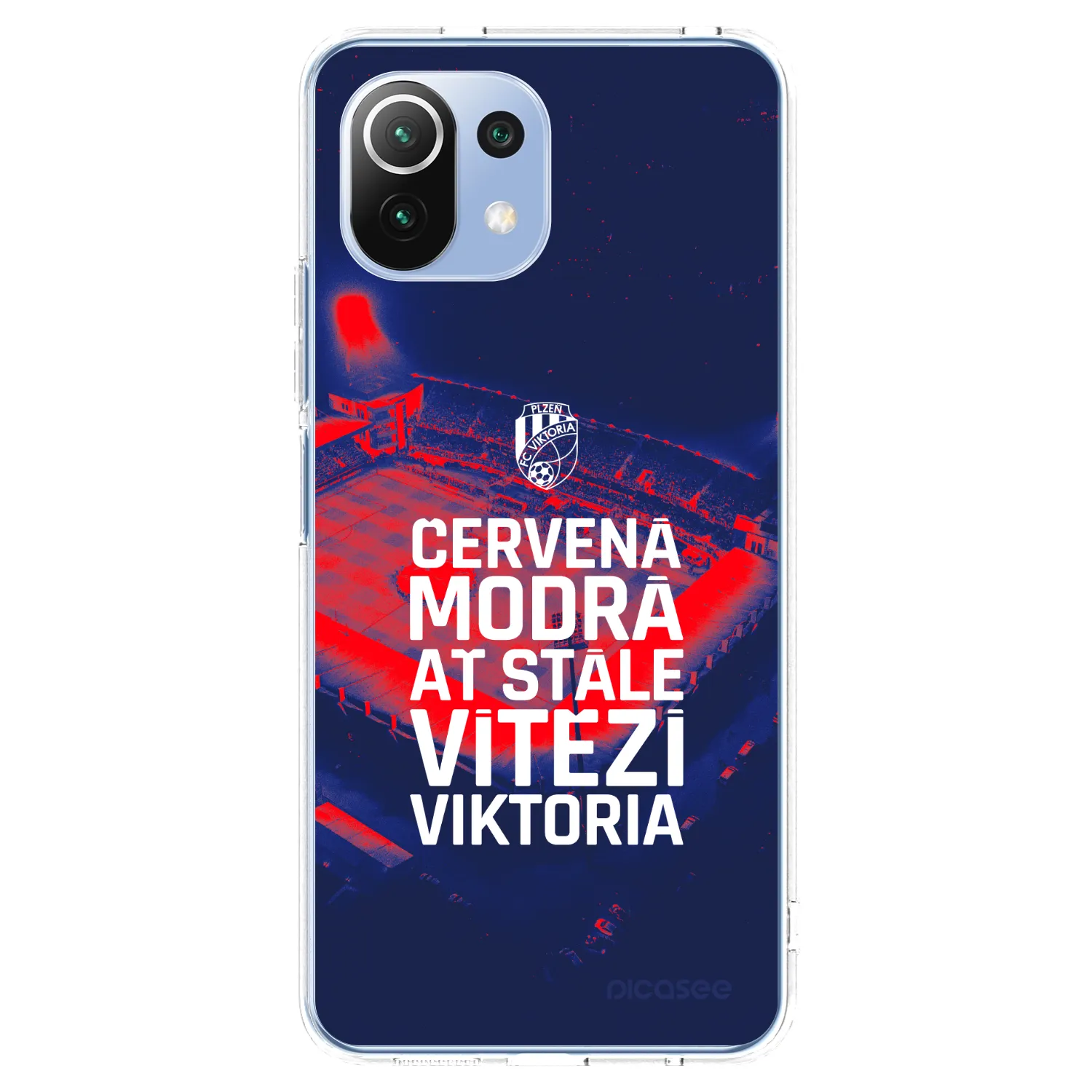 Picasee silikonový průhledný obal pro Xiaomi 11 Lite 5G NE - FC Viktoria Plzeň E