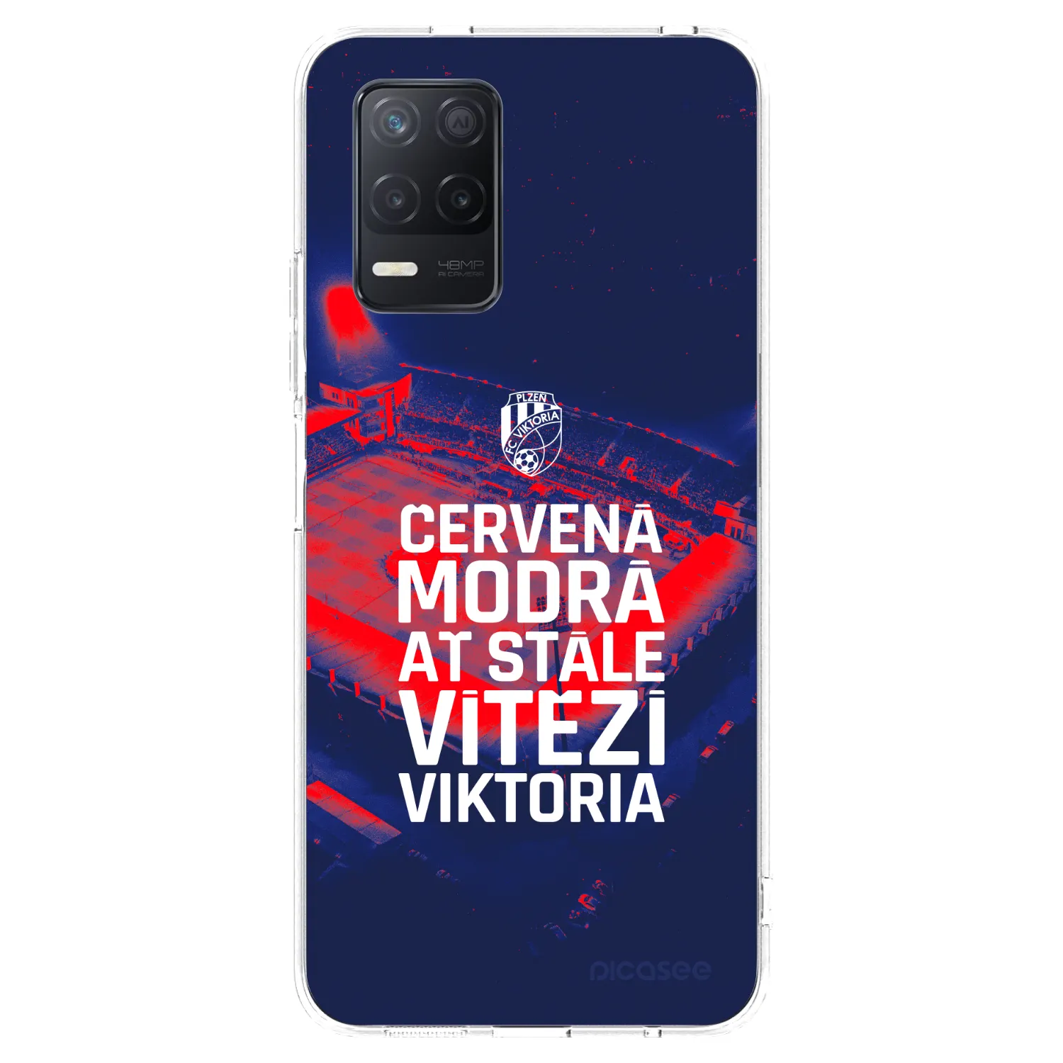 Picasee silikonový průhledný obal pro Realme 8 5G - FC Viktoria Plzeň E