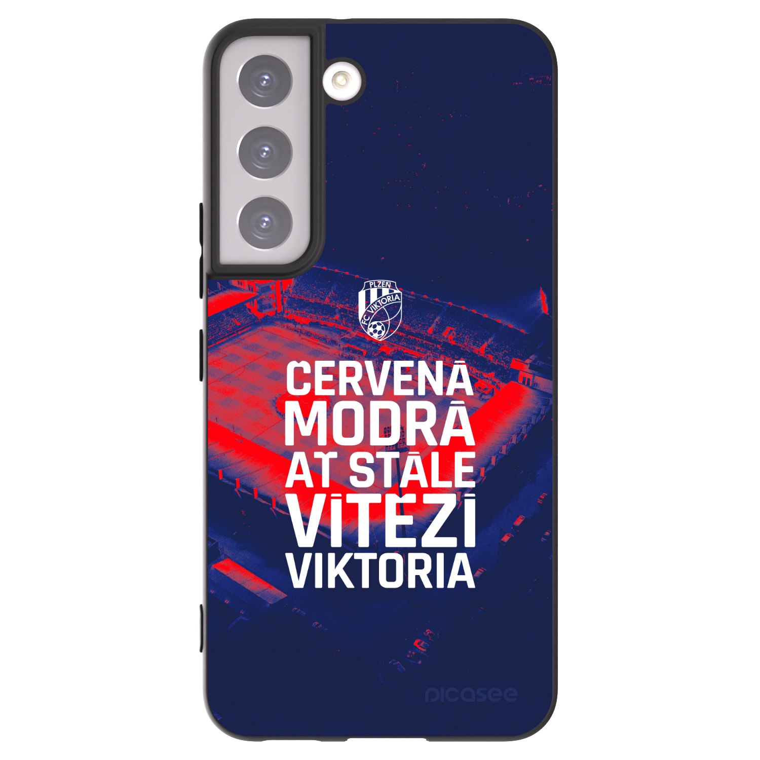 Picasee silikonový černý obal pro Samsung Galaxy S22 5G - FC Viktoria Plzeň E