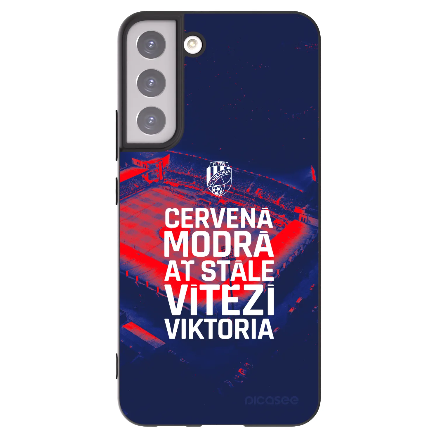Picasee silikonový černý obal pro Samsung Galaxy S22+ 5G - FC Viktoria Plzeň E
