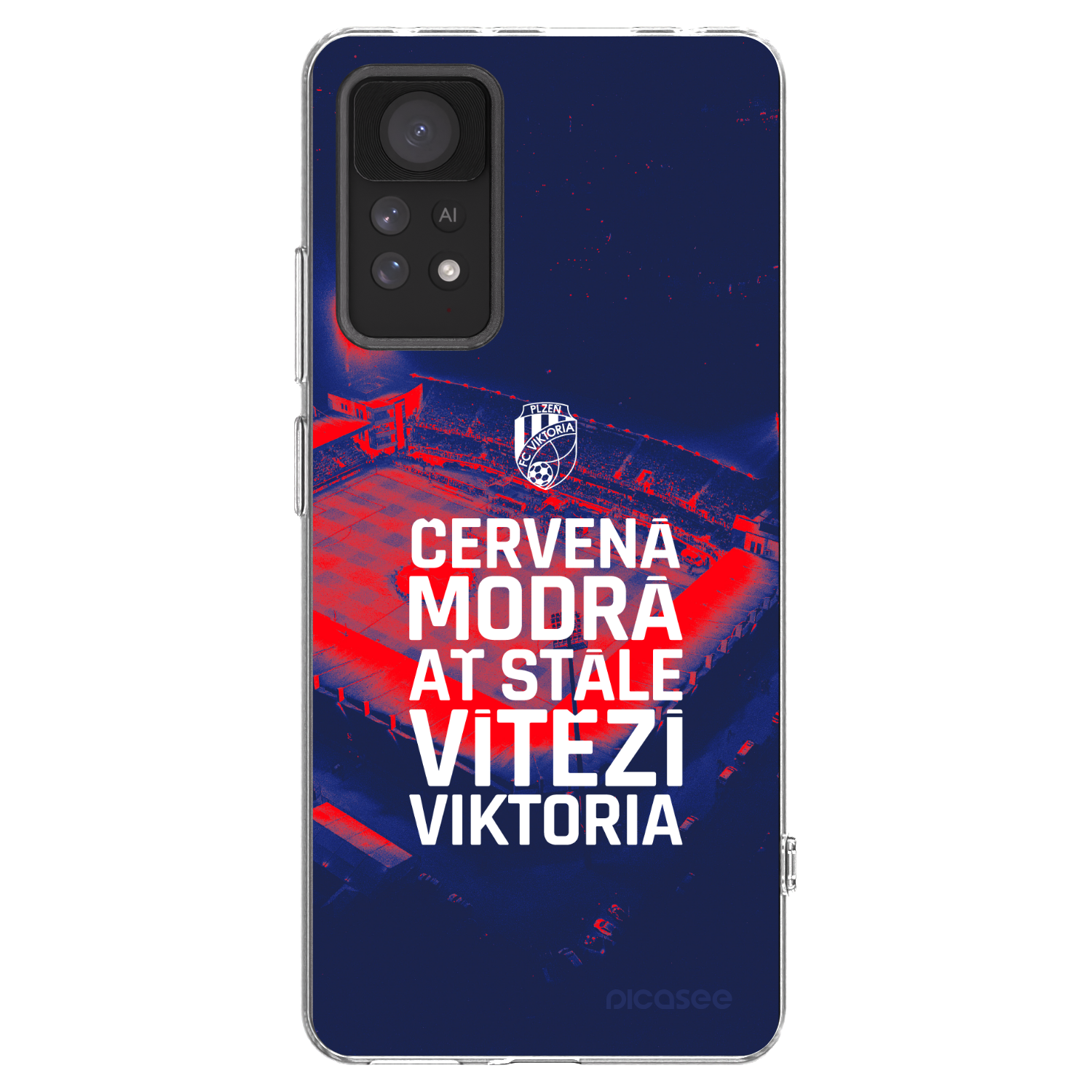 Picasee silikonový průhledný obal pro Xiaomi Redmi Note 11 Pro - FC Viktoria Plzeň E