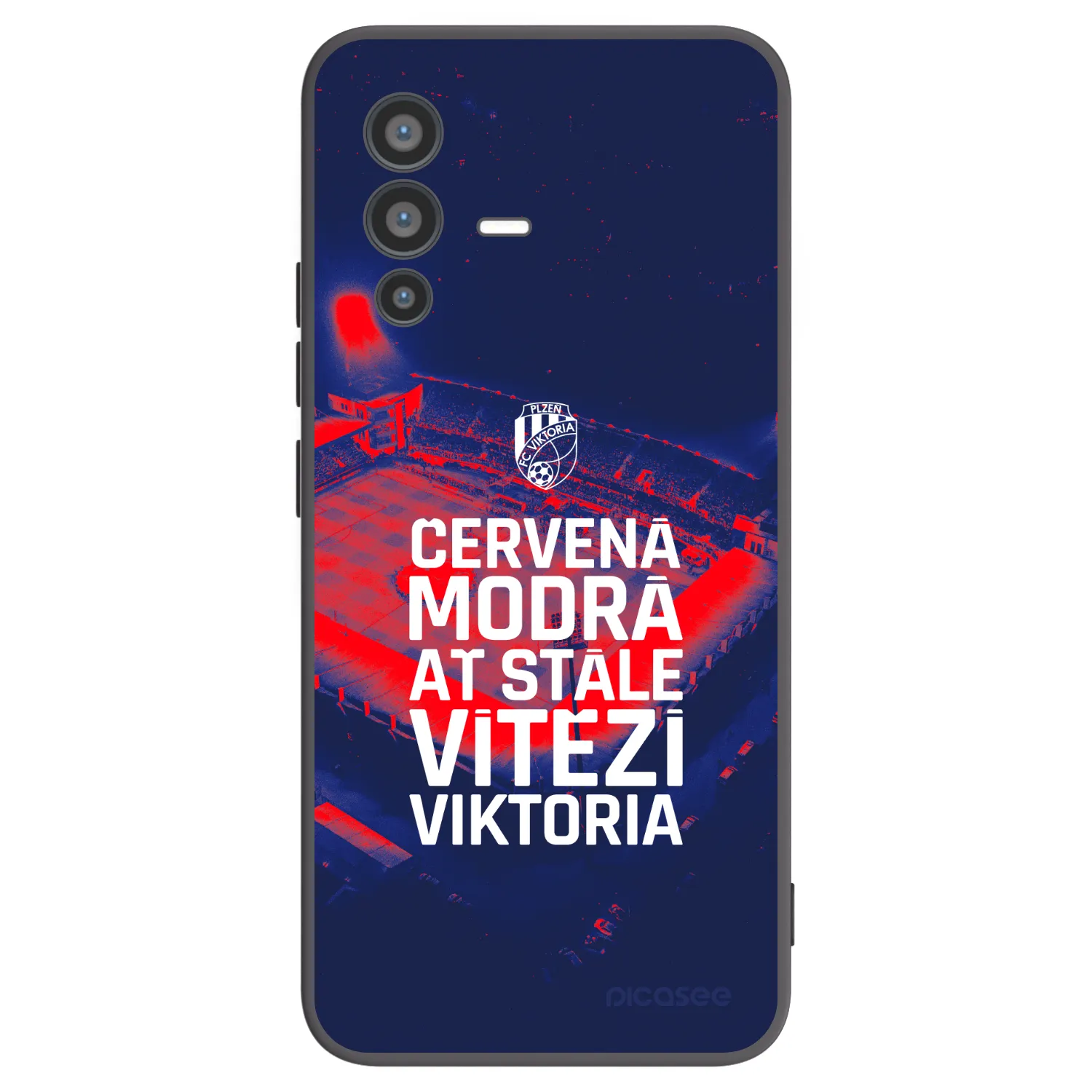 Picasee silikonový černý obal pro Vivo V23 5G - FC Viktoria Plzeň E