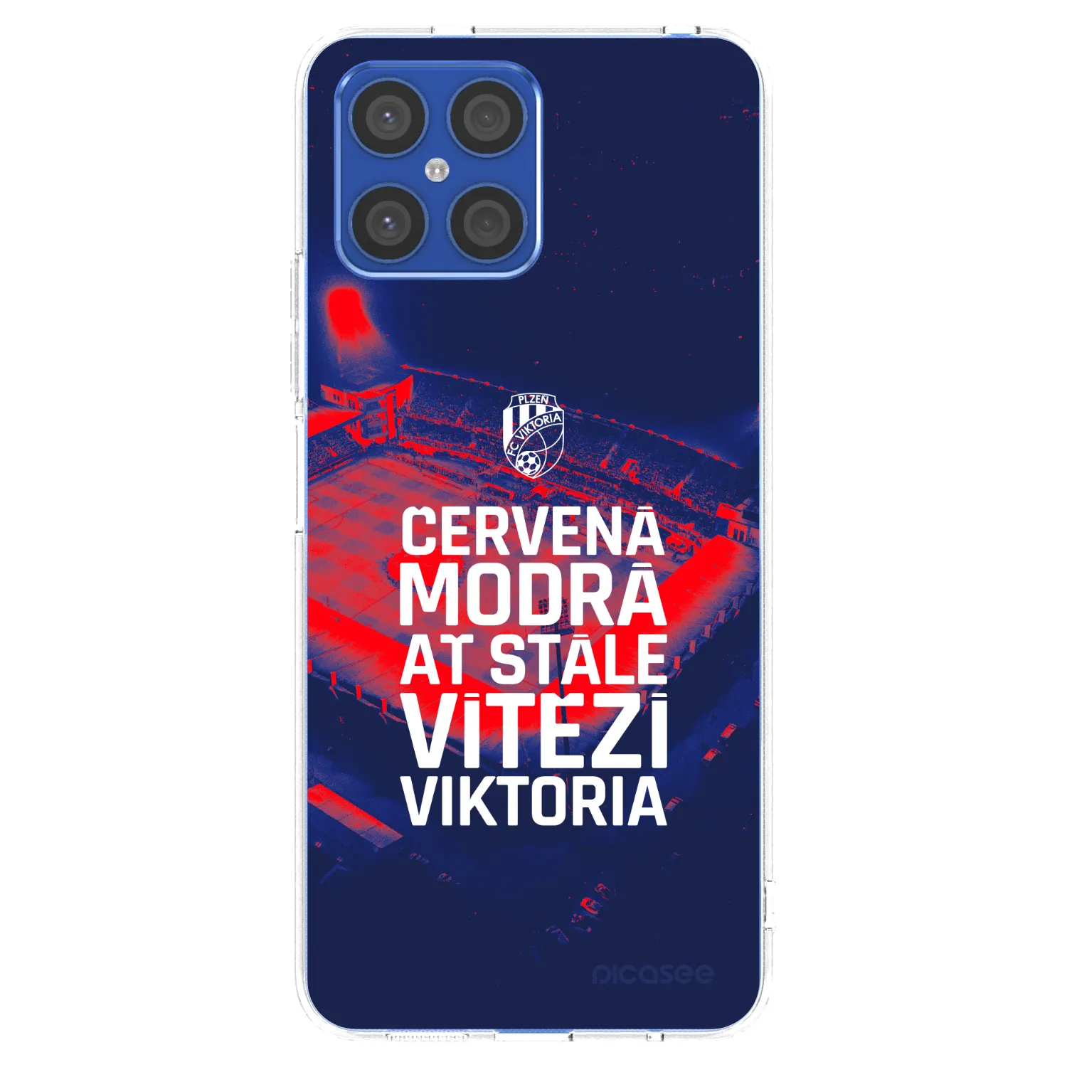 Picasee silikonový průhledný obal pro Honor X8 4G - FC Viktoria Plzeň E