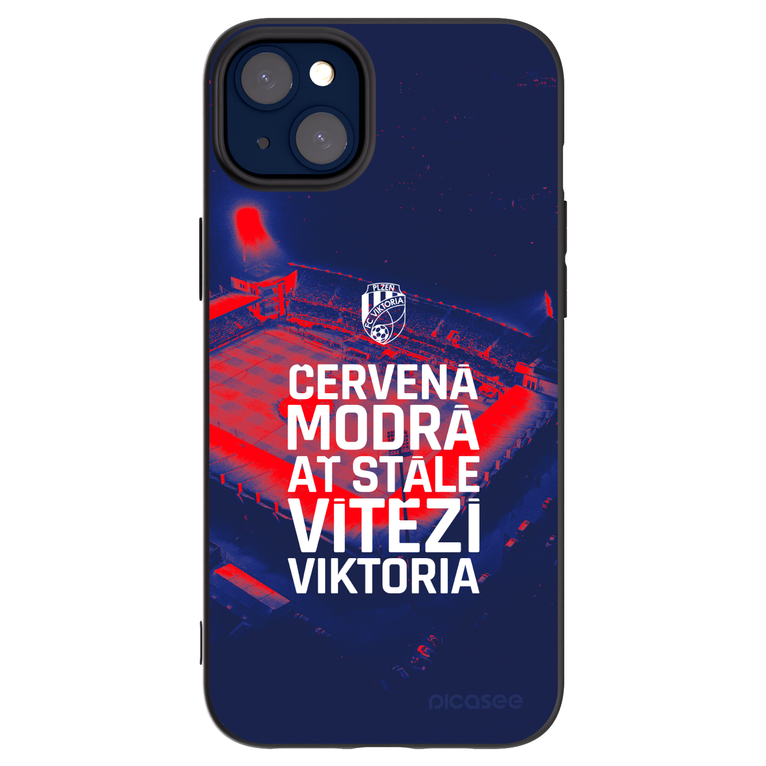 Picasee silikonový černý obal pro Apple iPhone 14 Plus - FC Viktoria Plzeň E