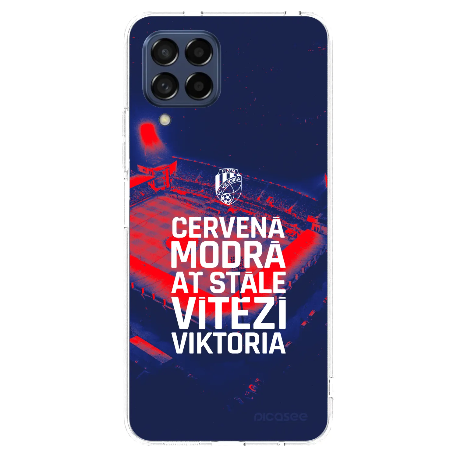Picasee silikonový průhledný obal pro Samsung Galaxy M53 5G - FC Viktoria Plzeň E